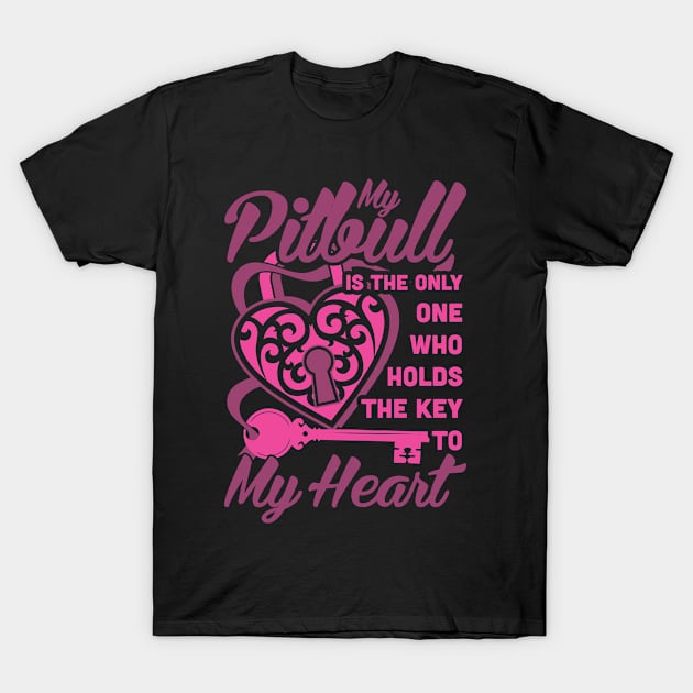 My Pitbull to my heart T-Shirt by Anomali